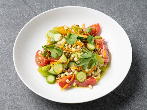 Roasted Corn Salad with Cottonseed Oil Dressing